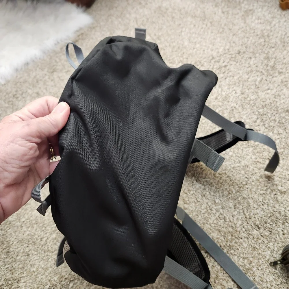 The North Face Melinda Backpack Blue Black Hiking Commuter Laptop Bag Daypack